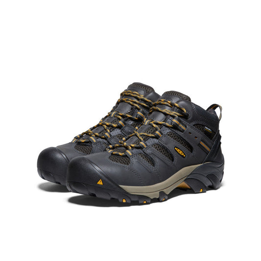 Men's Lansing Mid Waterproof (Steel Toe) Raven/Tawny Olive