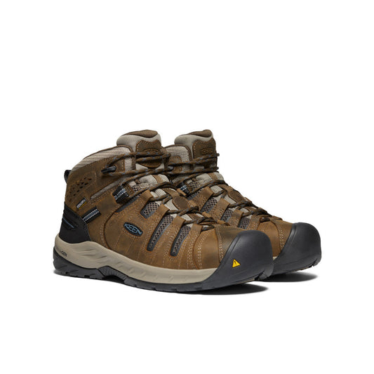 Men's Flint II Waterproof Boot (Steel Toe) Cascade Brown/Orion Blue