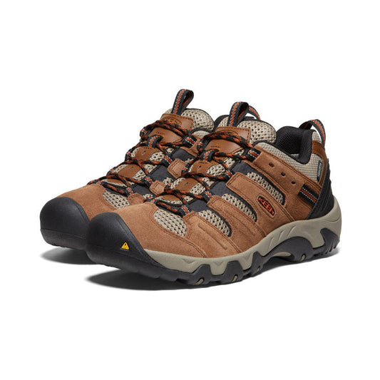 Men's Headout Waterproof Hiking Shoe Bison/Fossil Orange