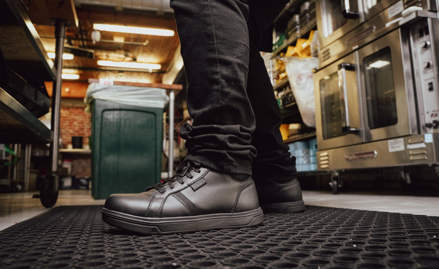 Men's PTC Kenton Mid Work Shoe (Soft Toe) Black/Black