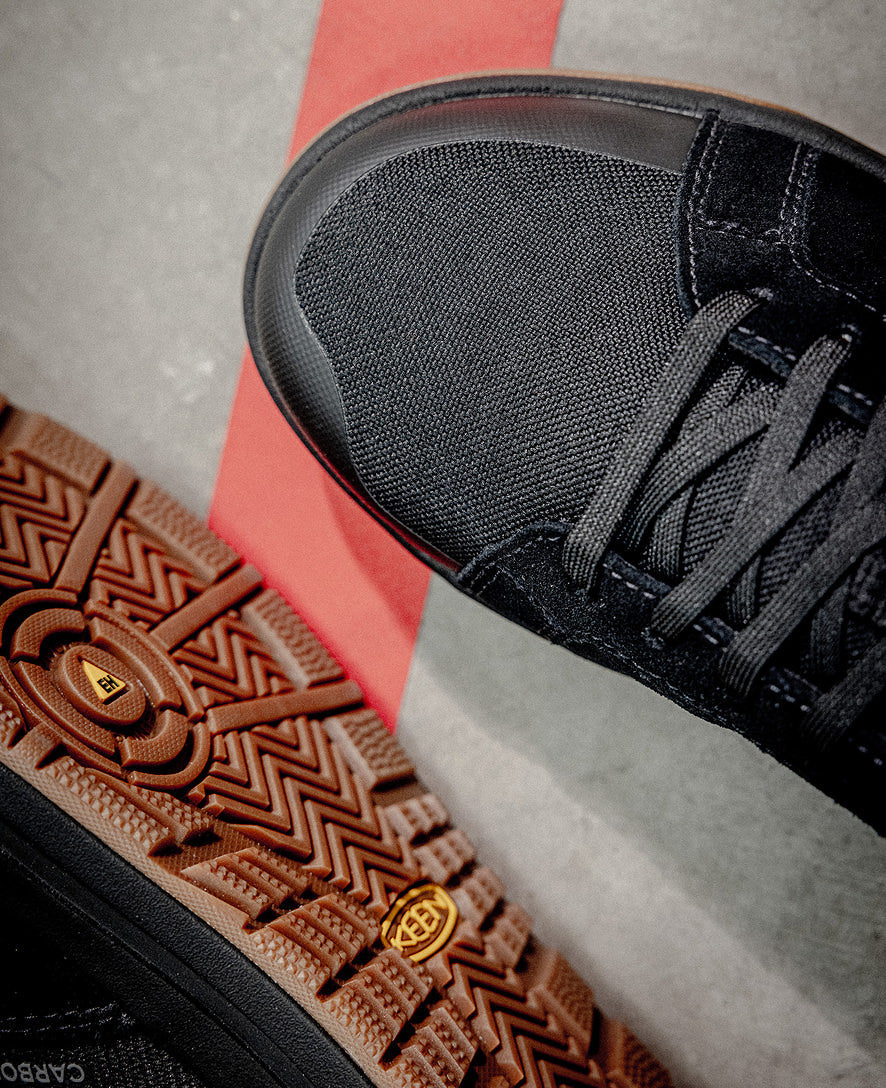Women's Kenton Work Shoe (Carbon Toe) Black/Gum