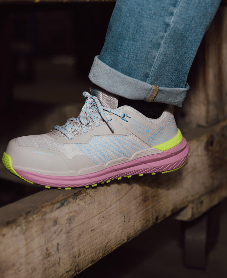 Women's Speedworks ESD Work Sneaker (Carbon Toe) Alloy/Moonlight Mauve