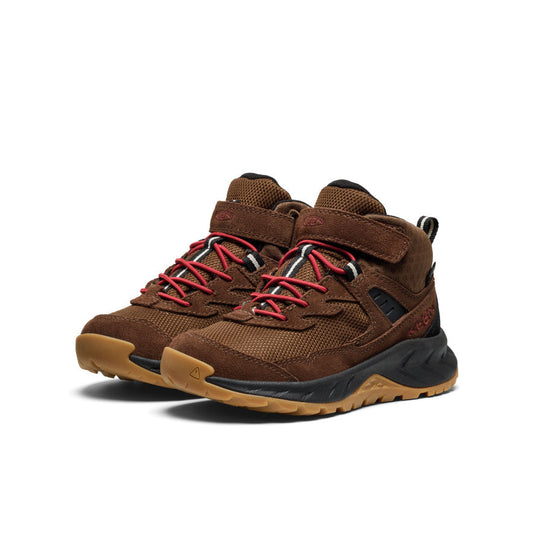 Little Kids' Hightrail Waterproof Hiking Boot Dark Earth/Garnet