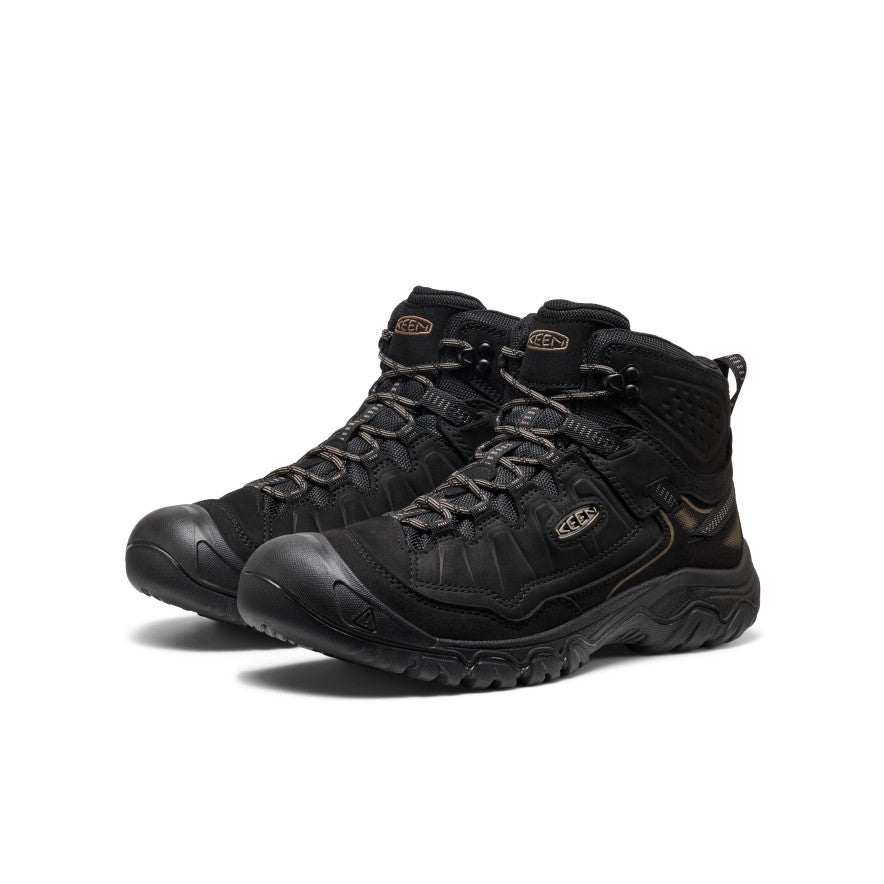 Men's Targhee IV Wide Waterproof Hiking Boot Triple Black