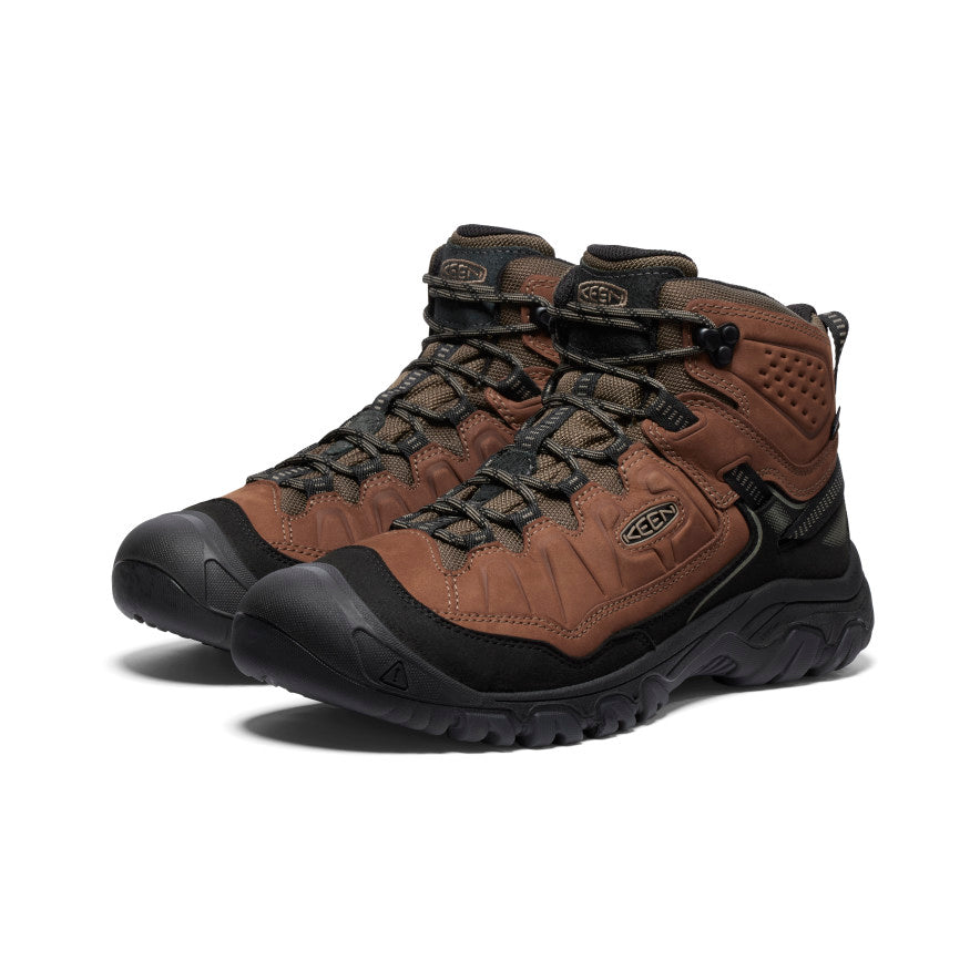 Men's Targhee IV Wide Waterproof Hiking Boot Bison/Black