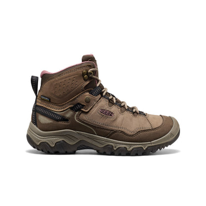 Women's Targhee IV Wide Waterproof Hiking Boot Brindle/Nostalgia Rose