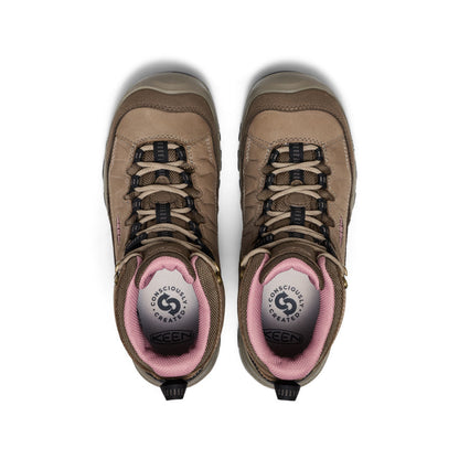 Women's Targhee IV Wide Waterproof Hiking Boot Brindle/Nostalgia Rose