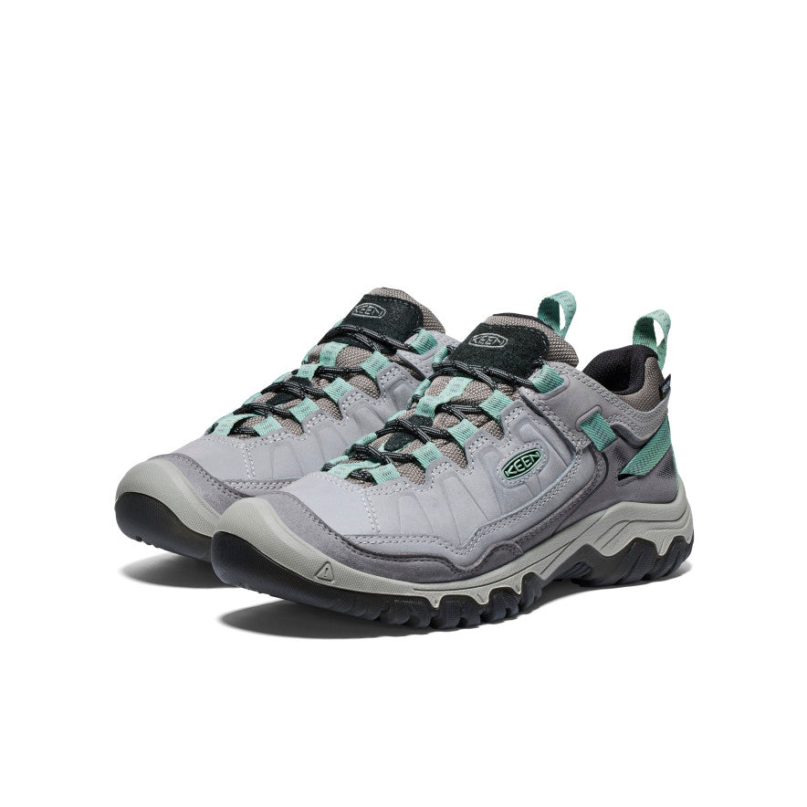 Women's Targhee IV Wide Waterproof Hiking Shoe Alloy/Granite Green