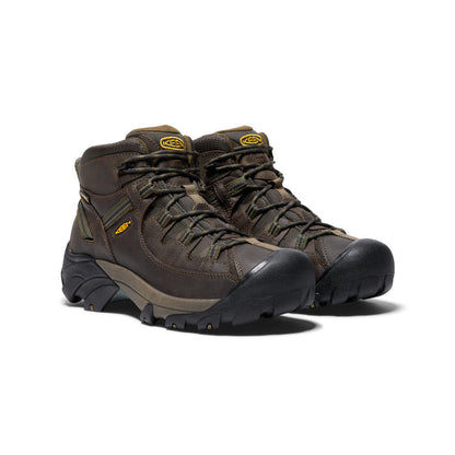 Men's Targhee II Mid Waterproof Hiking Boots Canteen/Dark Olive