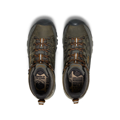 Men's Targhee III Waterproof Mid Wide Black Olive/Golden Brown