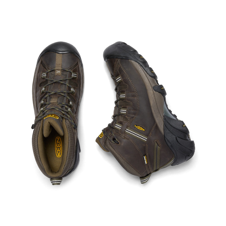 Men's Targhee II Waterproof Mid Wide Canteen/Dark Olive
