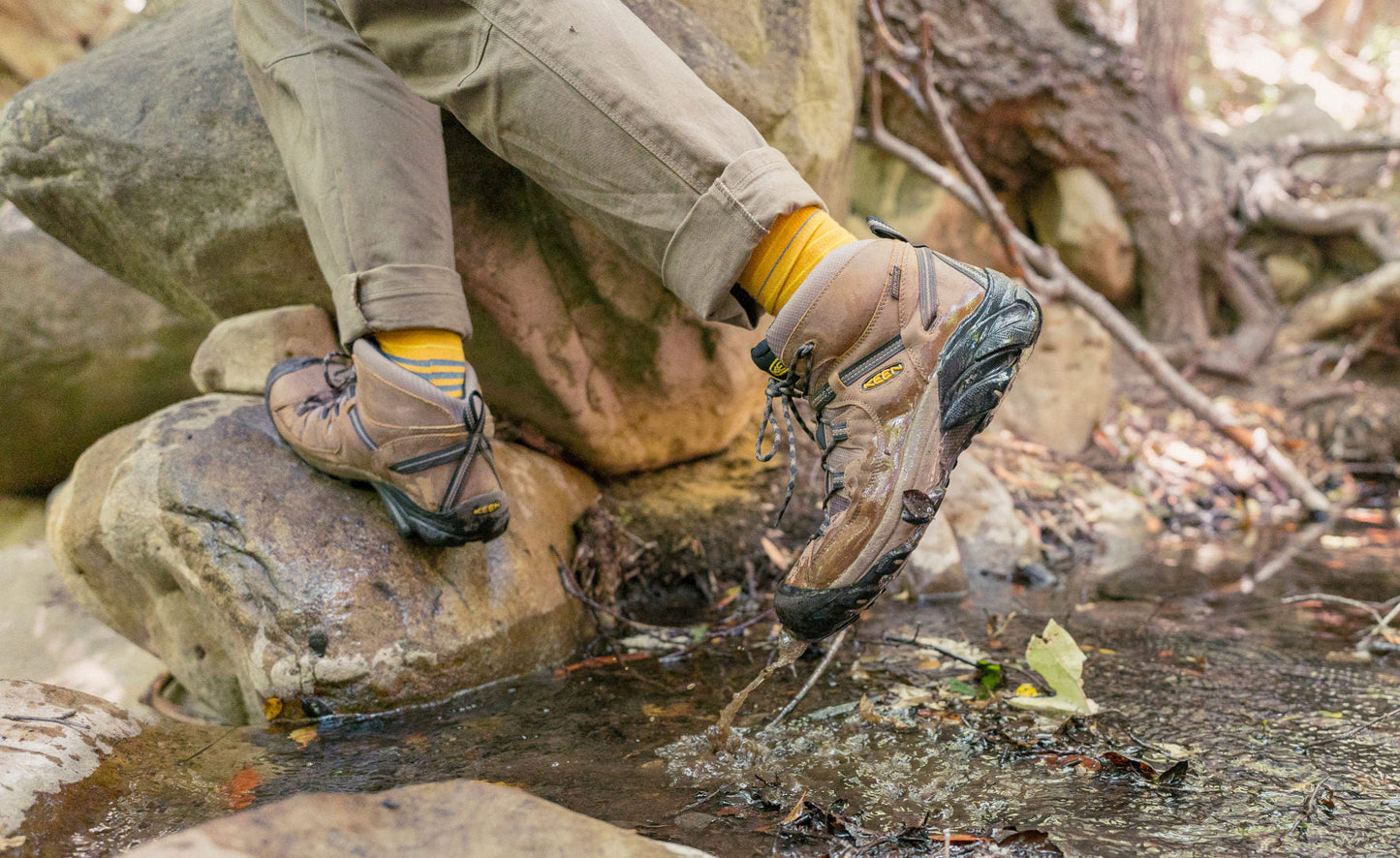 Men's Targhee II Waterproof Mid Wide Canteen/Dark Olive