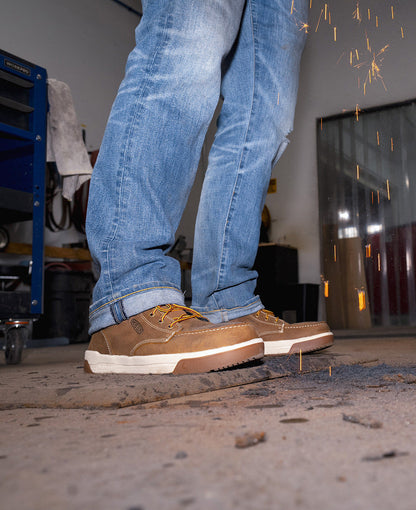 Men's Gibson Waterproof Work Boot (Carbon Toe) Belgian/Gum