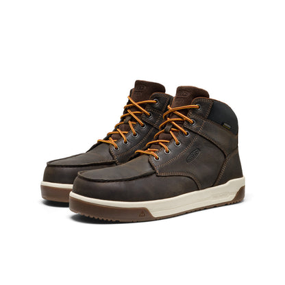Men's Gibson Waterproof Work Boot (Carbon Toe) Cascade Brown/Gum