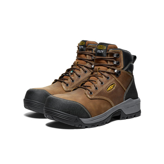 Men's CSA Evanston 6" Waterproof Boot (Carbon Toe) Bison/Black