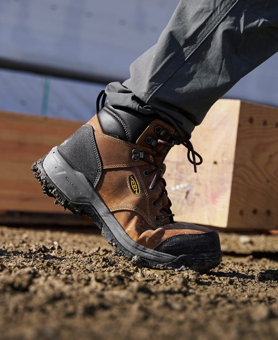 Men's CSA Evanston 6" Waterproof Boot (Carbon Toe) Bison/Black