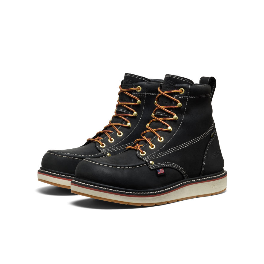 Men's Liberty 6" Waterproof Boot (Carbon Toe) Black/Gum