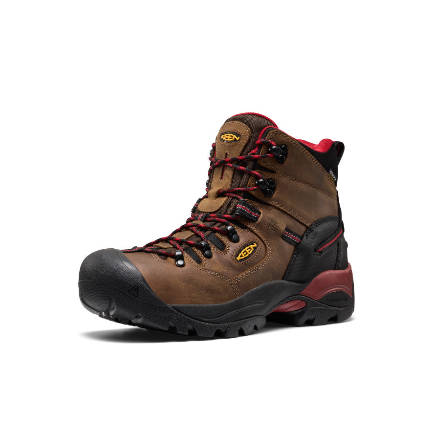 Men's Pittsburgh Energy 6" Waterproof Boot (Carbon Toe) Bison/Black