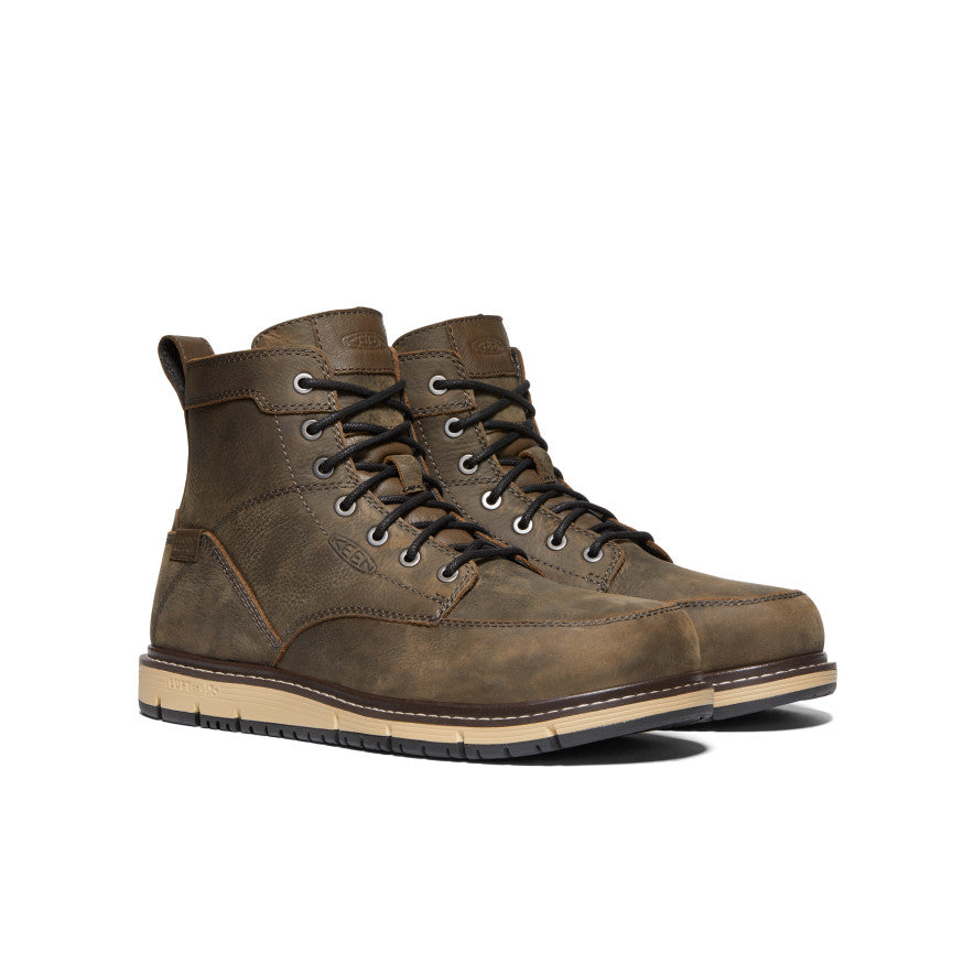 Men's San Jose 6" Waterproof Boot (Aluminum Toe) Cascade Brown/Black
