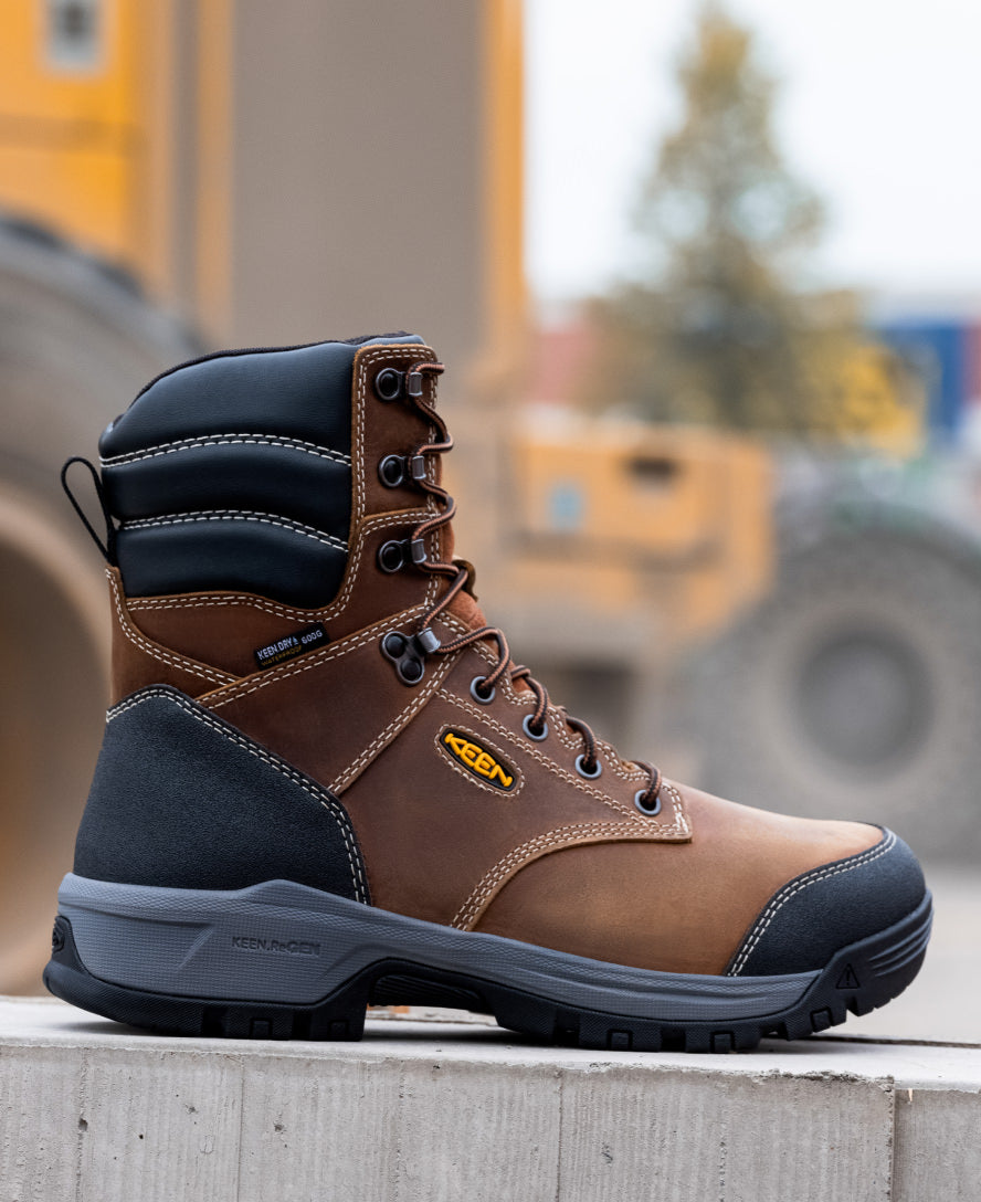 Men's Evanston 8" Insulated Waterproof Boot (Soft Toe) Bison/Black