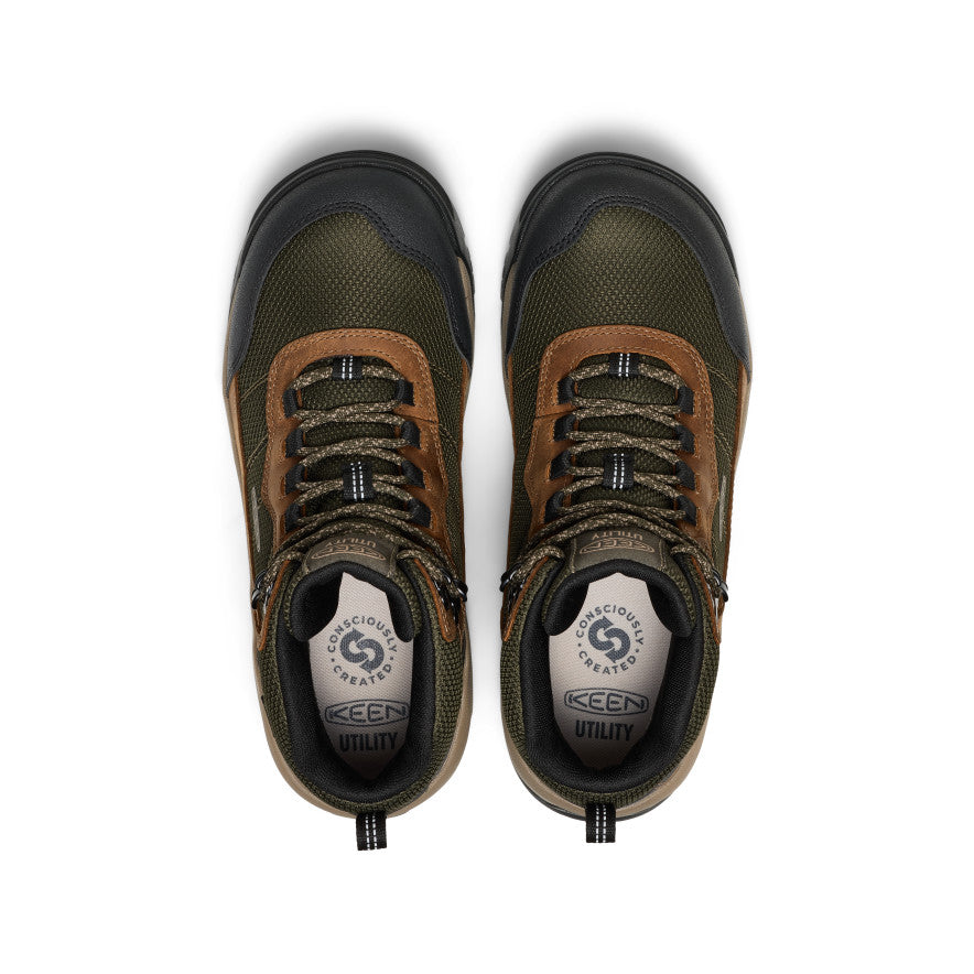 Men's Skokie Waterproof Work Boot (Soft Toe) Forest Night/Black