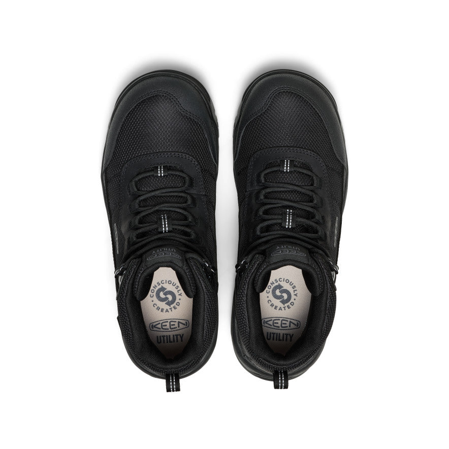 Men's Skokie Waterproof Work Boot (Soft Toe) Black/Black