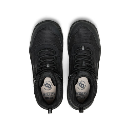 Men's Skokie Waterproof Work Boot (Soft Toe) Black/Black