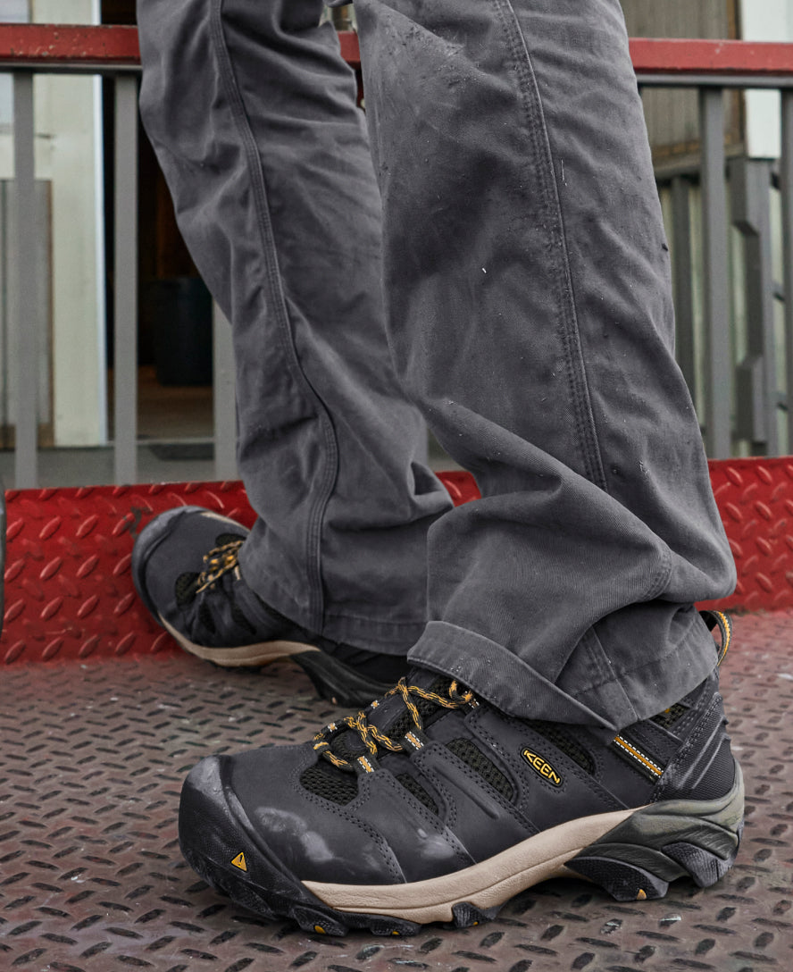 Men's Lansing Mid Waterproof (Steel Toe) Raven/Tawny Olive