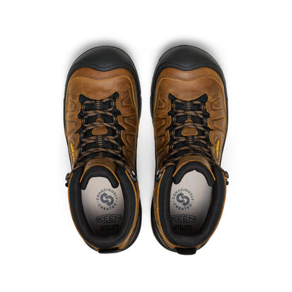 Men's Targhee IV Waterproof Work Boot (Soft Toe) Belgian/Black