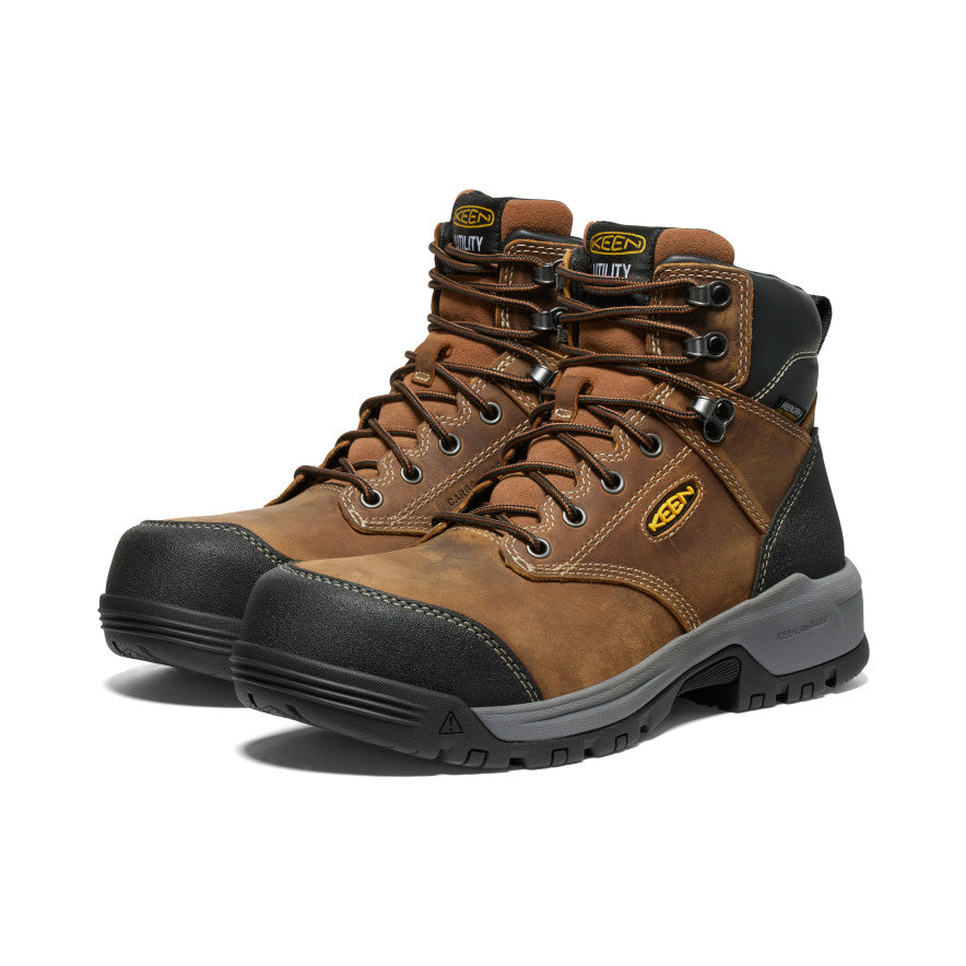 Men's Evanston 6" Waterproof Boot (Carbon Toe) Bison/Black