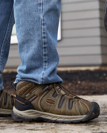 Men's Flint II Waterproof Mid (Soft Toe) Black Olive/Brindle