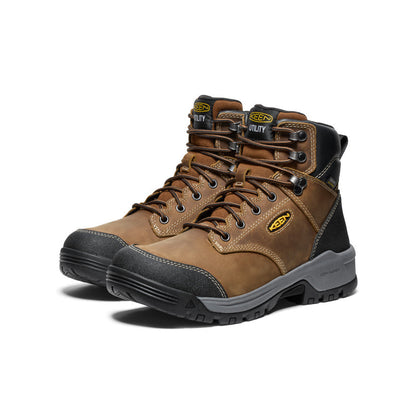 Men's Evanston 6" Waterproof Boot (Soft Toe) Bison/Black