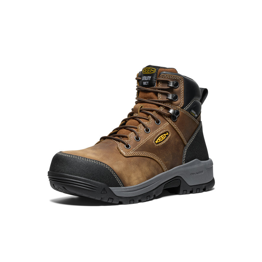 Men's Evanston 6" Waterproof Boot INT MET (Carbon Toe) Bison/Black