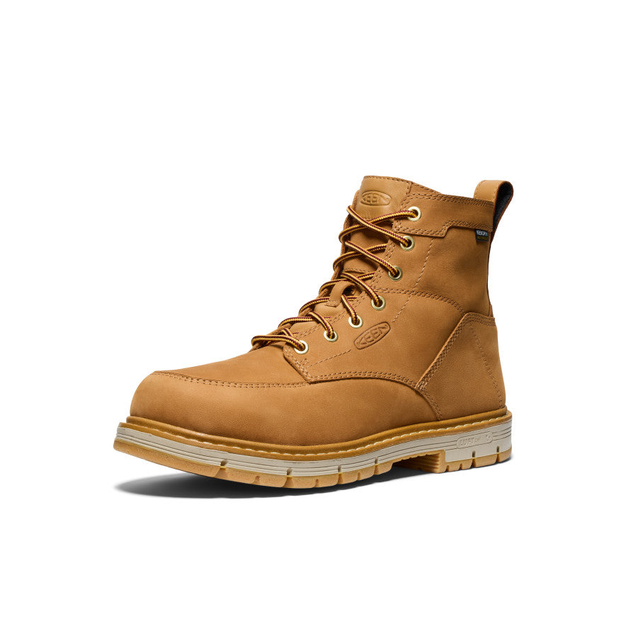 Men's San Jose 6" Waterproof 90° Heel Boot (Soft Toe) Bistre/Gum