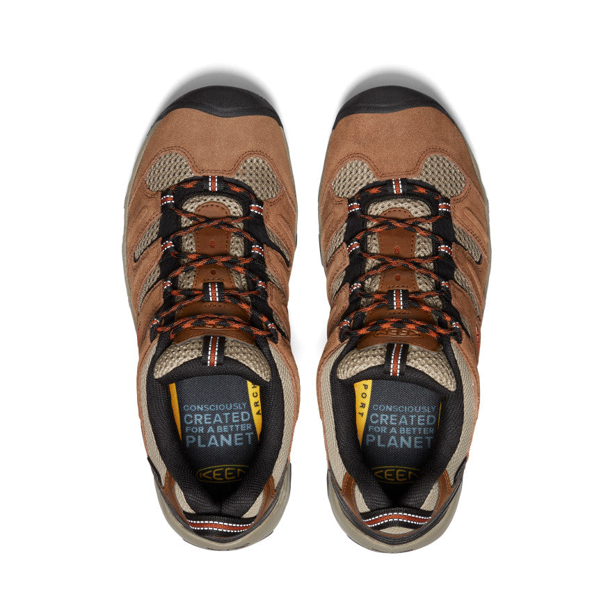 Men's Headout Waterproof Hiking Shoe Bison/Fossil Orange