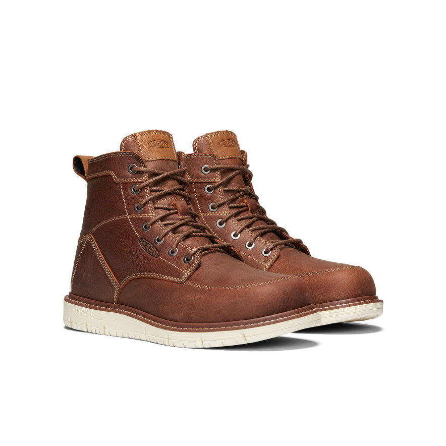 Men's San Jose 6" Boot (Soft Toe) Gingerbread/Off White