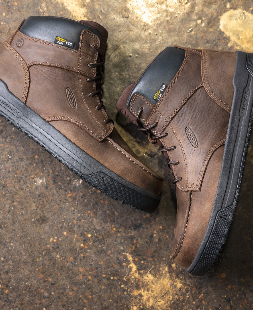 Men's Gibson ESD Boot (Carbon Toe) Cascade Brown/Black