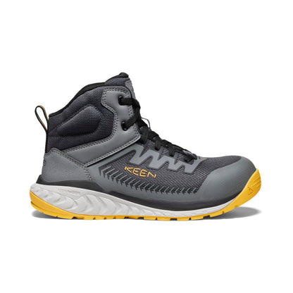 Men's Arvada Mid Work Sneaker (Carbon Toe) Black/Keen Yellow