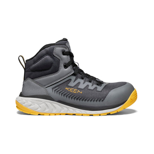 Men's Arvada Mid Work Sneaker (Carbon Toe) Black/Keen Yellow