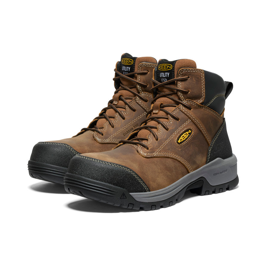 Men's Evanston 6" ESD Boot (Carbon Toe) Bison/Black