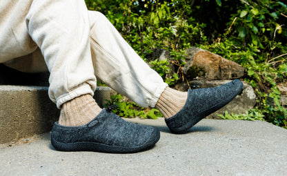 Men's Howser III Slide Charcoal Grey Felt/Black
