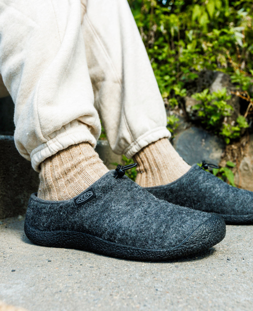 Men's Howser III Slide Charcoal Grey Felt/Black