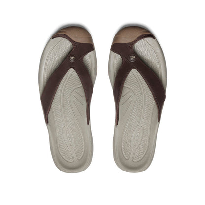 Men's Waimea Leather Flip-Flop Java/Plaza Taupe