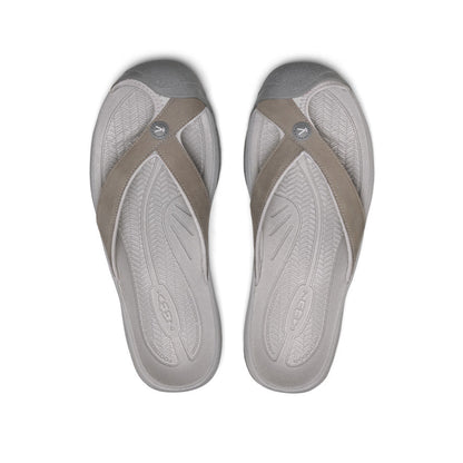 Men's Waimea Leather Flip-Flop Monochrome/Steel Grey