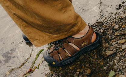 Men's Newport Leather Sandal Wide Bison