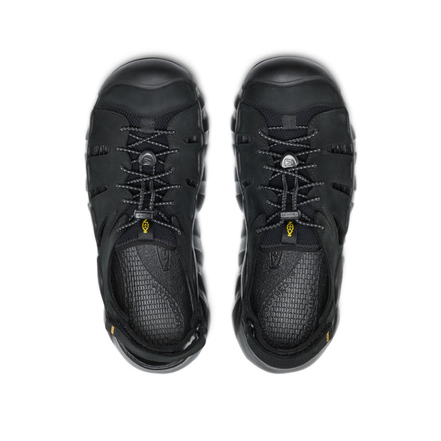 Men's Hyperport Fisherman Leather Sandal Black/Keen Yellow