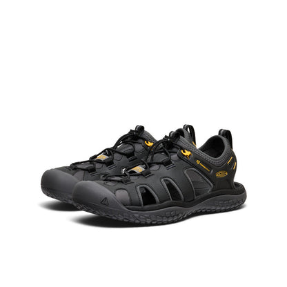 Men's SOLR Sandal Black/Gold