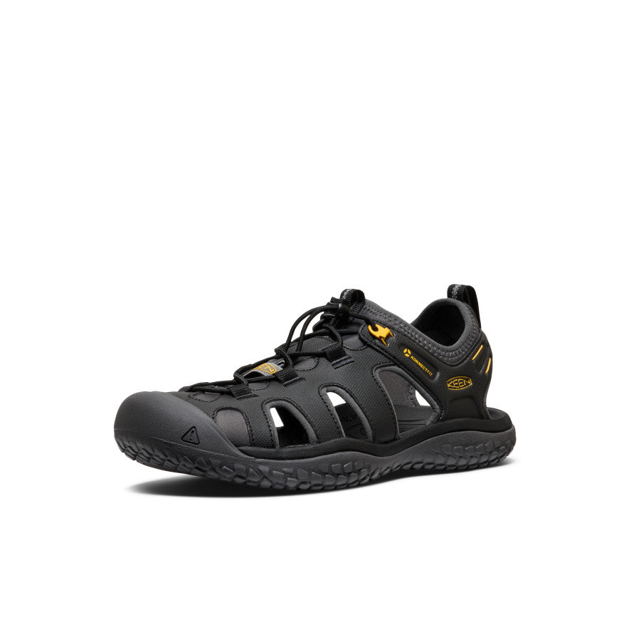 Men's SOLR Sandal Black/Gold