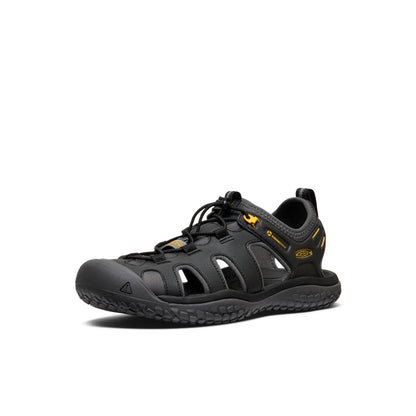Men's SOLR Sandal Black/Gold