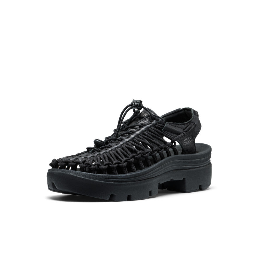 All Gender UNEEK PLT Sneaker Black Smooth Lea